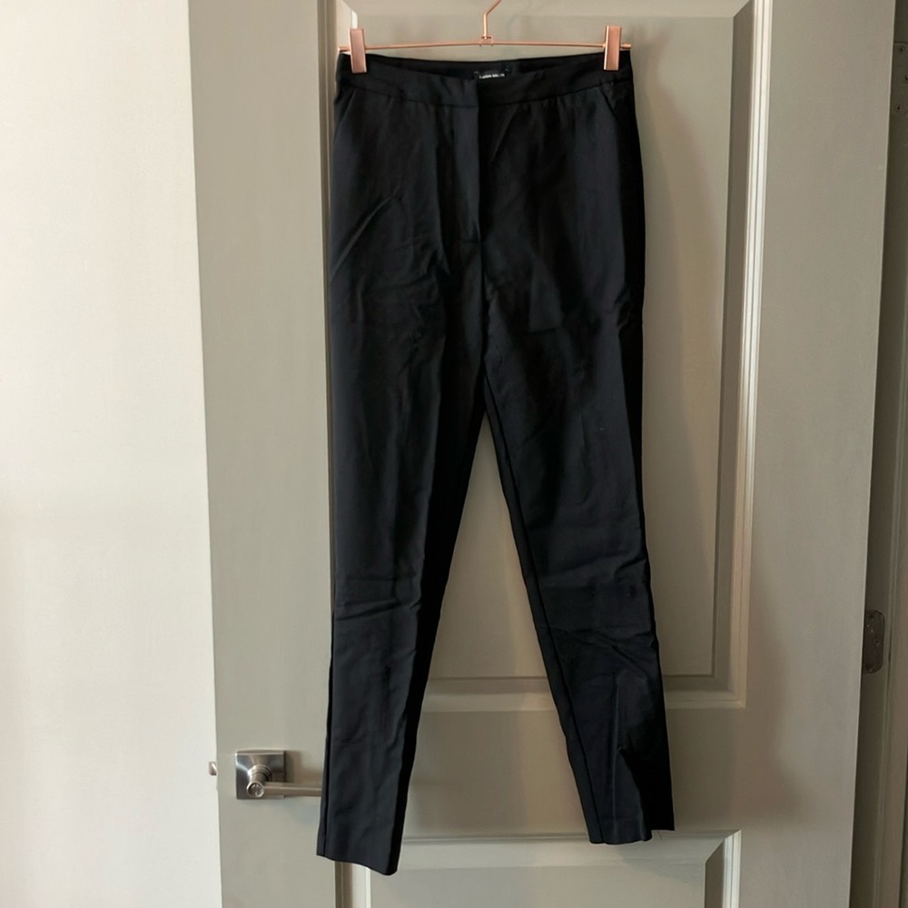 NWT Karen Millen Essential Techno Woven Trouser Black size 4 - Picture 3 of 8